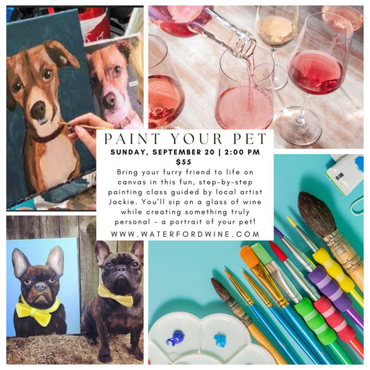 Paint & Sip: Paint Your Pet Edition! September - Delafield Only