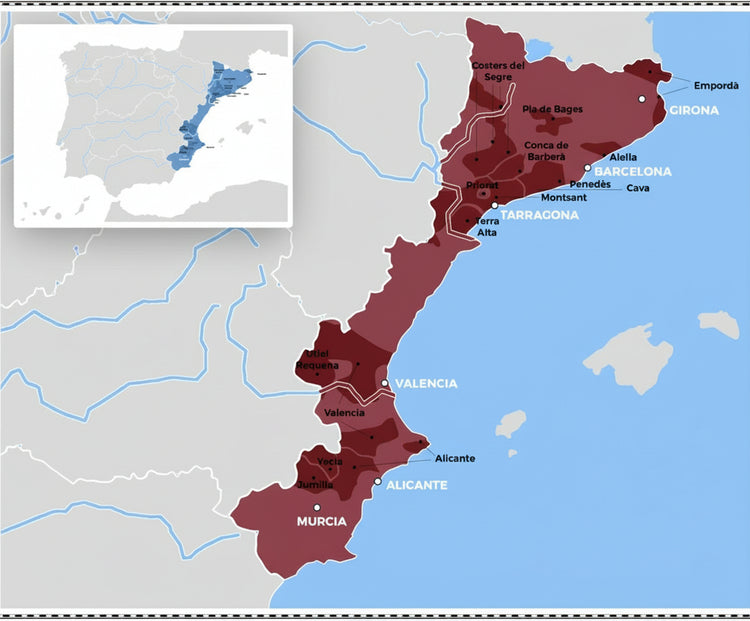 Mediterranean Spain: Powerful Red Wines of the Spanish Coast and Highlands