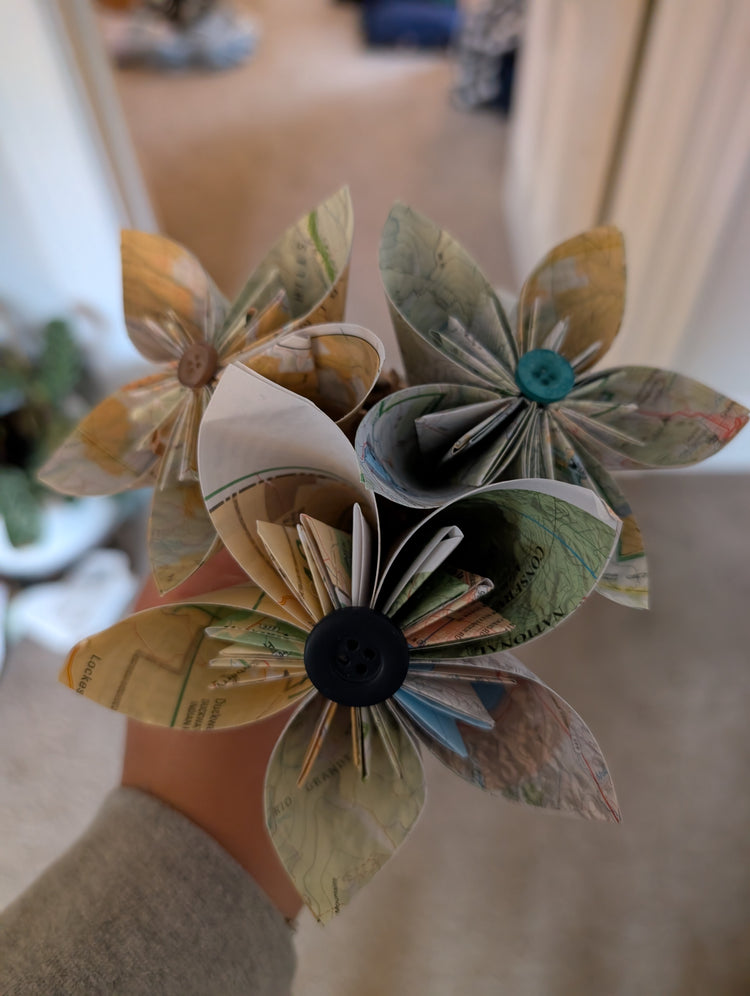 Sip & Create: Paper Flower Bouquets - Delafield