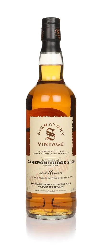 Signatory - Cameronbridge 16 Year Old 2009 - 100 Proof Grain Edition #3