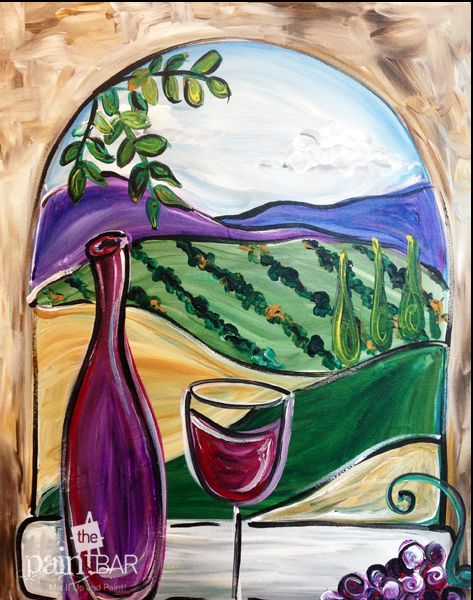 Paint & Sip: Italian Vineyard! - Delafield Only