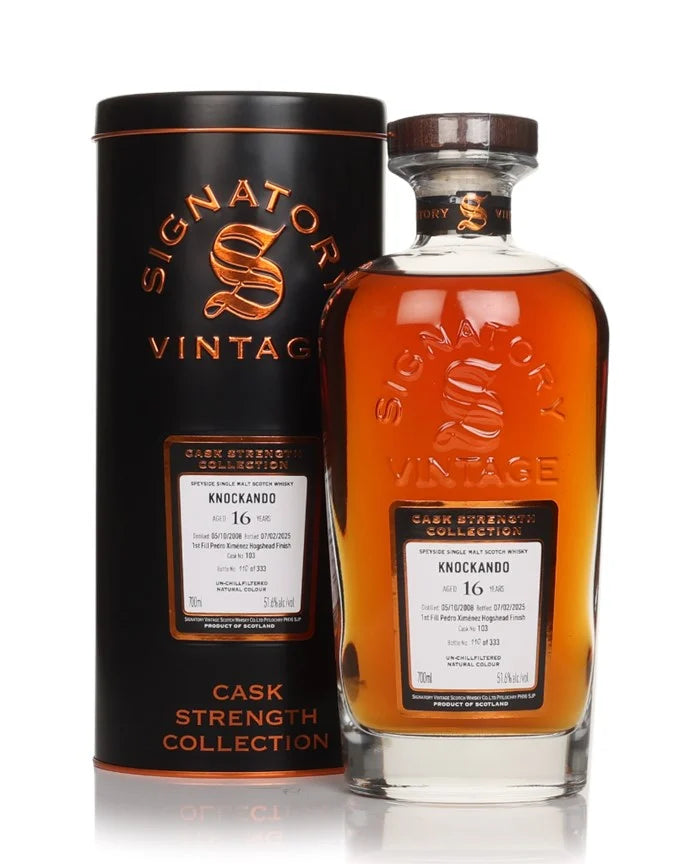 Signatory Knockando 16 Year Old 2008 (cask 103) - Cask Strength Collection