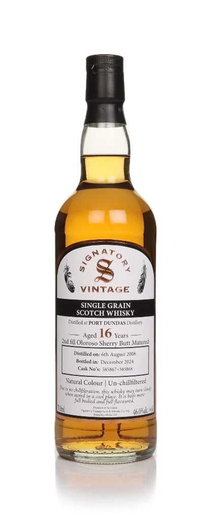 Signatory Port Dundas 16 Year Old 2008 (cask 585867 & 585868)