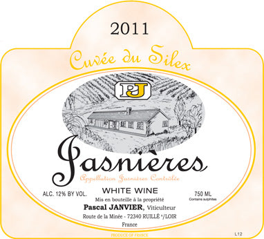 Pascal Janvier Jasnieres "Cuvee Silex" 2022