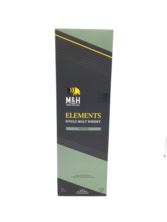 M&H Elements Peated Single Malt Whiskey