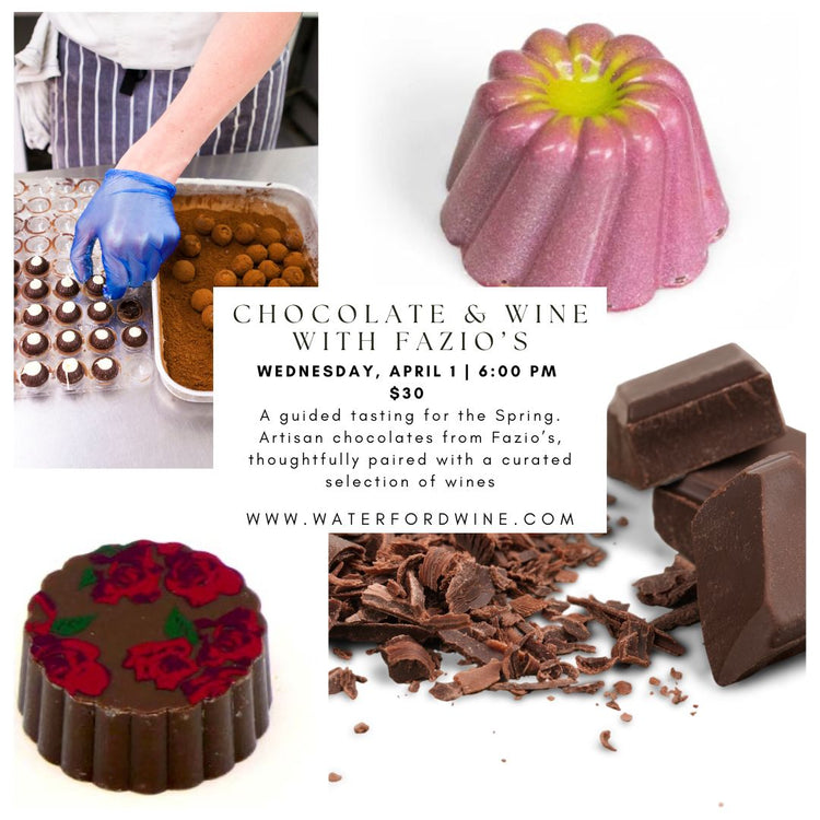 Spring Chocolate & Wine Pairing with Fazio's Chocolates - Milwaukee Only