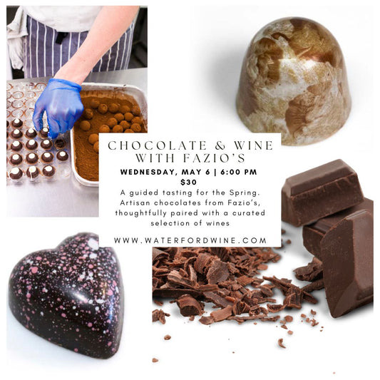 Spring Chocolate & Wine Pairing with Fazio's Chocolates - Delafield Only