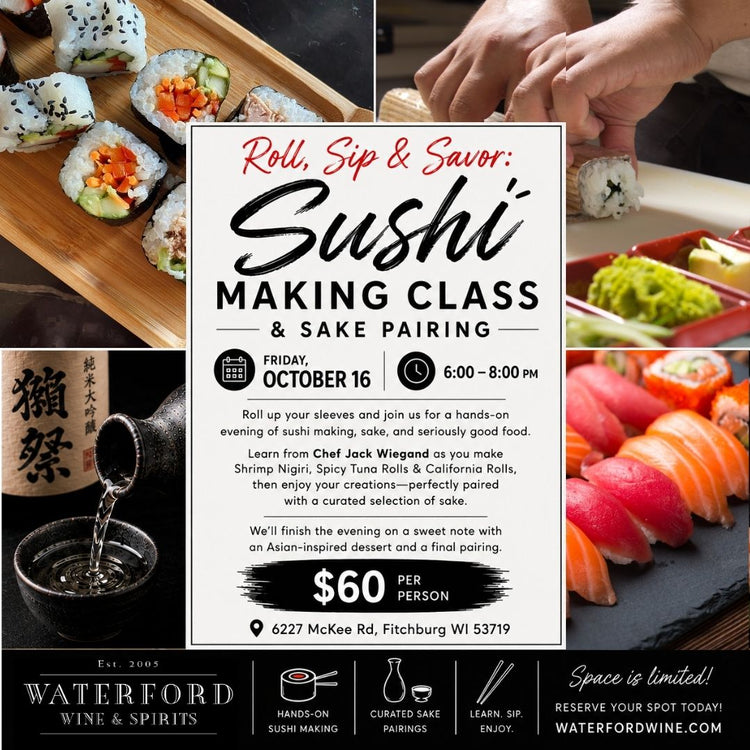 Roll, Sip & Savor: A Sushi-Making & Sake Pairing Class - Madison