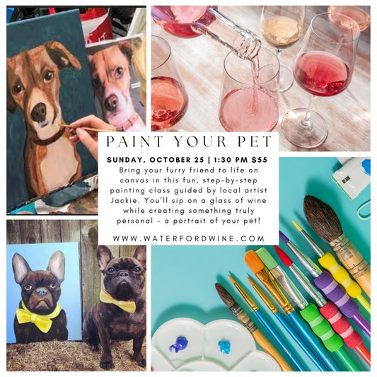 Paint & Sip: Paint Your Pet Edition! - October- Delafield Only