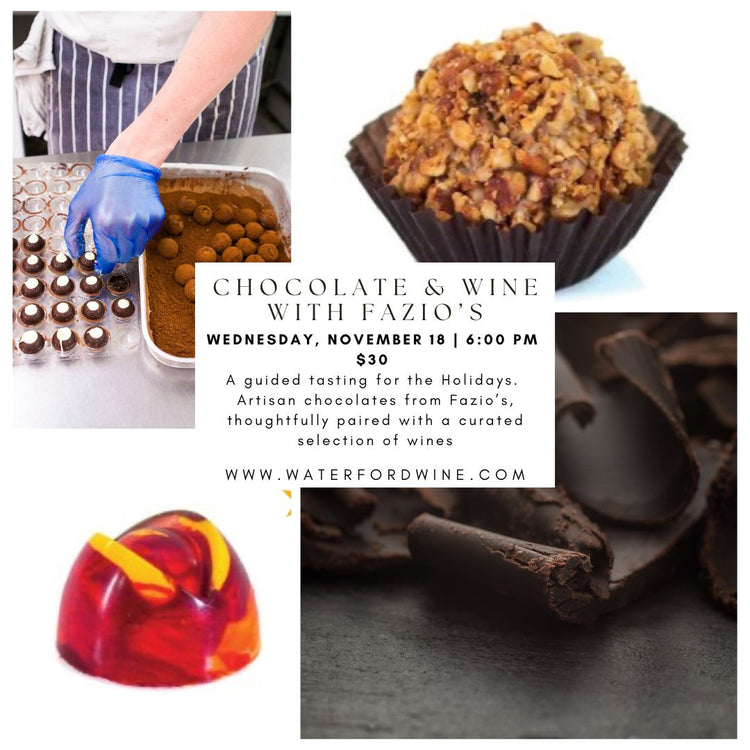 Holiday Chocolate & Wine Pairing with Fazio's Chocolates - Milwaukee Only