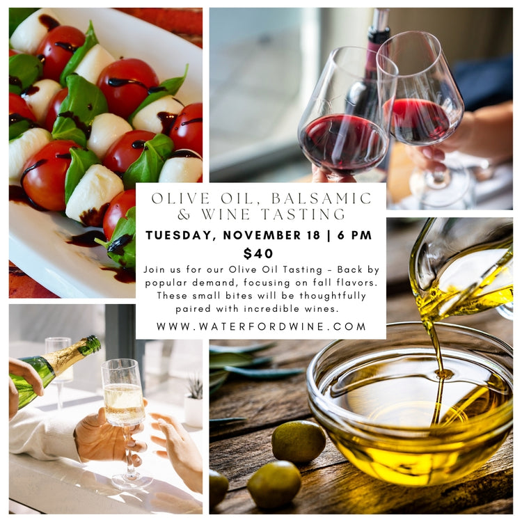 Fall Olive Oil, Balsamic & Wine Tasting Experience with Oliva di Vita