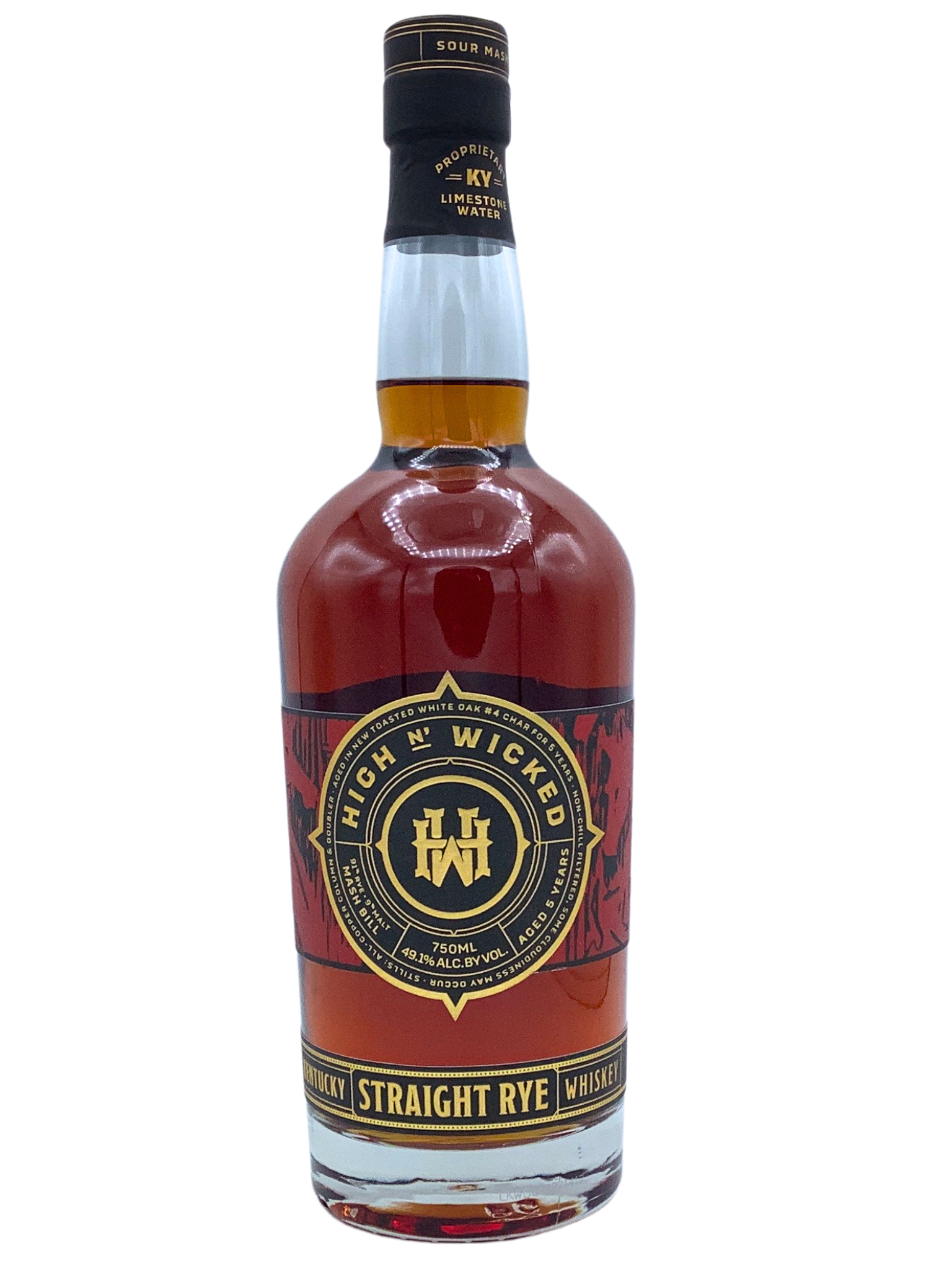 High And Wicked Rye High N Wicked Straight Rye Whiskey