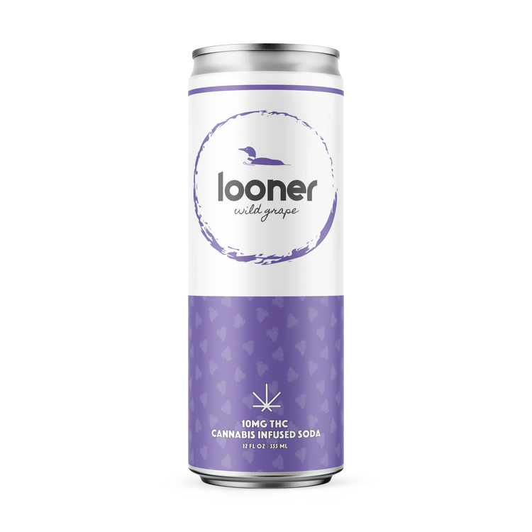 LOONER WILD GRAPE THC INFUSED 10MG SODA