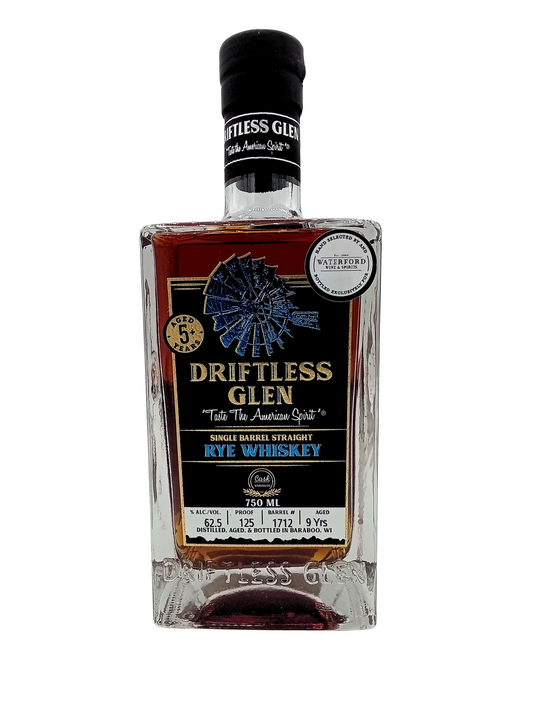 Driftless Glen 9yr Rye Cask Strength Waterford Exclusive