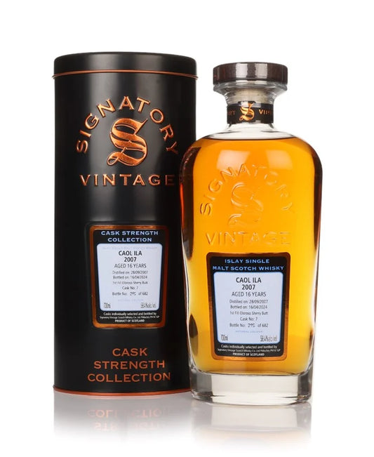 Signatory Caol Ila 16 - Year Old 2007 Cask Strength