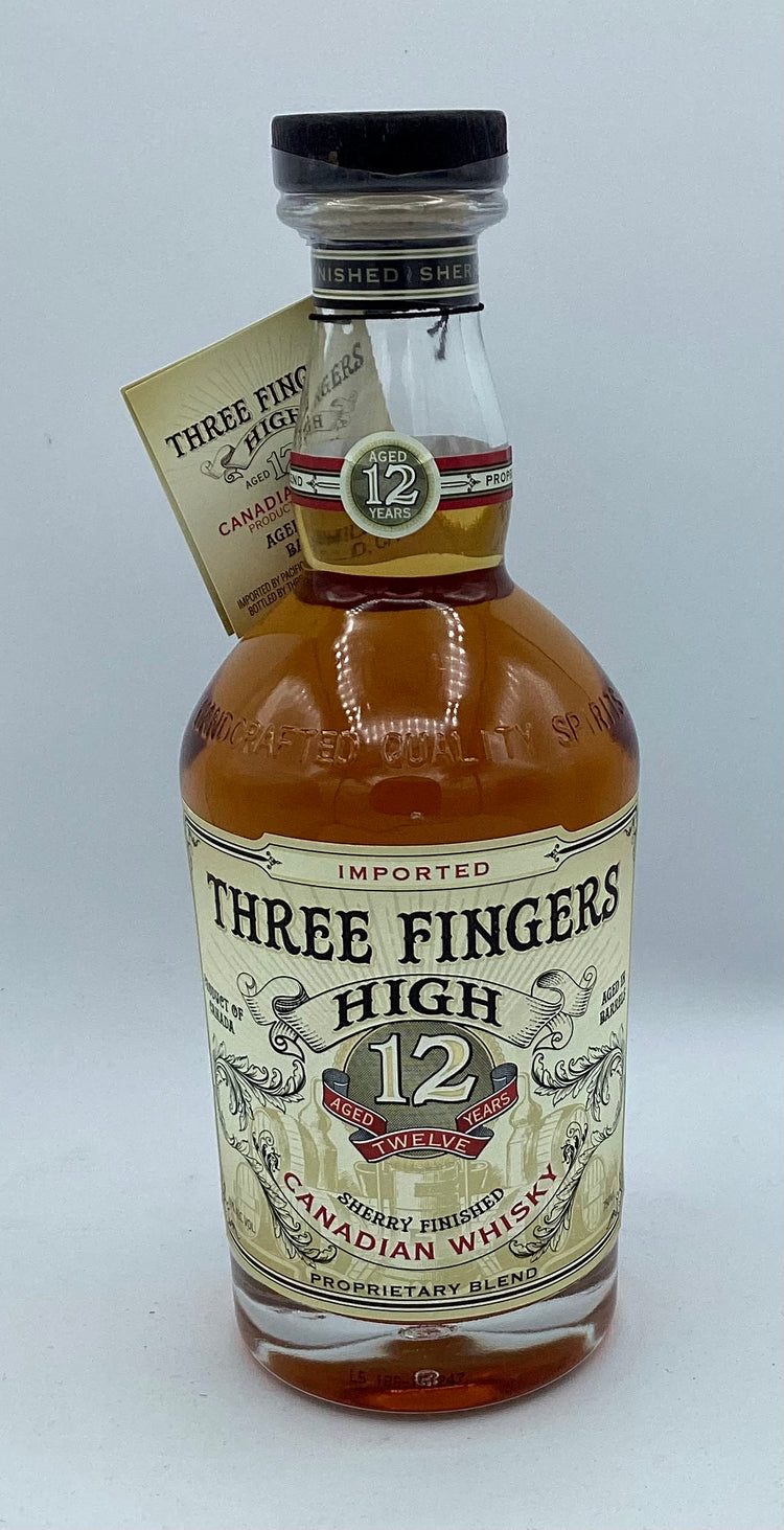 Three Fingers High 12 Year Canadian Whiskey