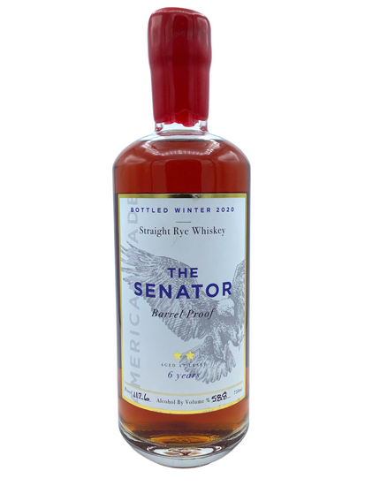 The Senator Barrel Proof Straight Rye Whiskey